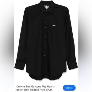 Comme des Garcons Black Casual Button-Down Shirt